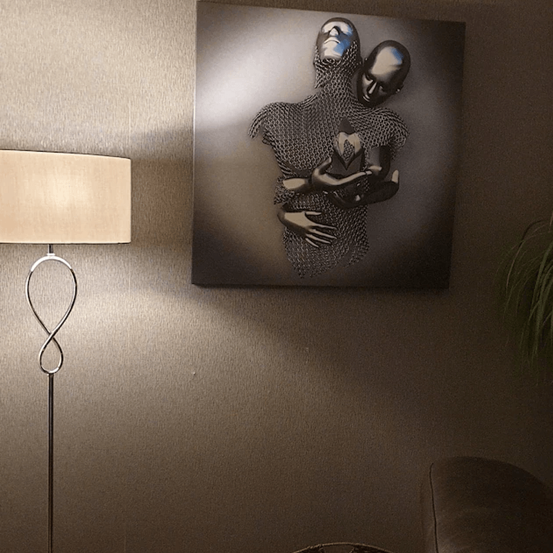 Kærlighed hjerte kunst vægmaleri