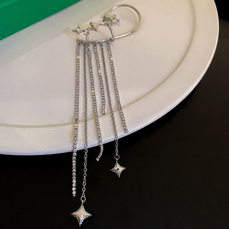 Shiny Star Tassel Øreringe