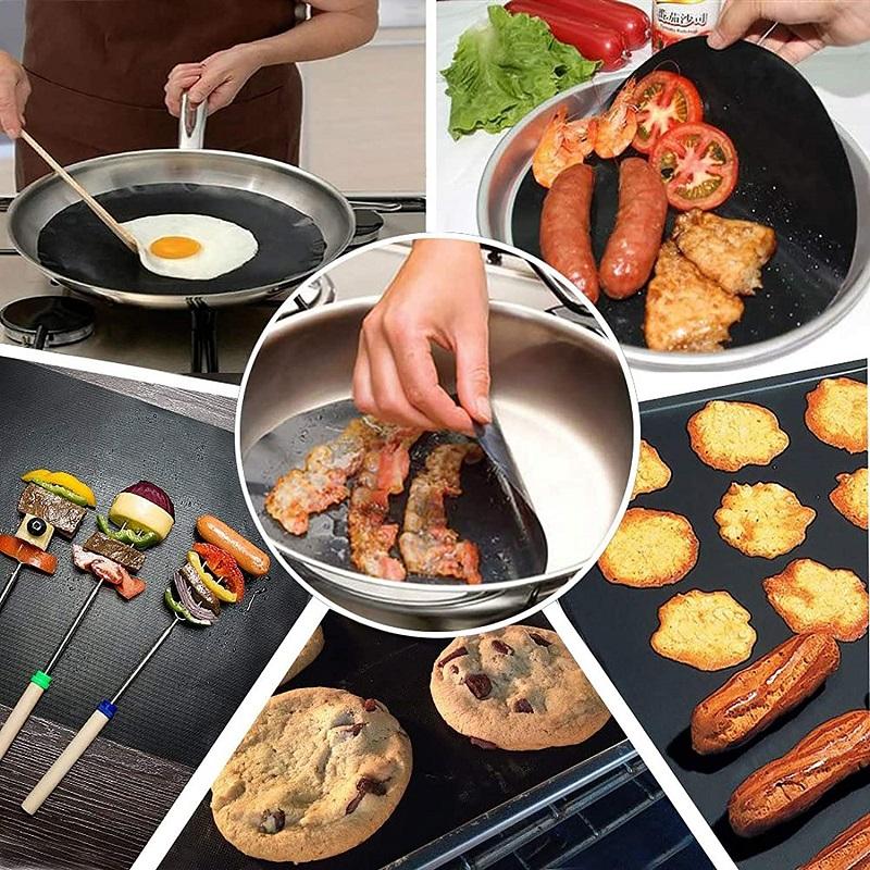 Non-stick BBQ grillmåtter med skærekasse
