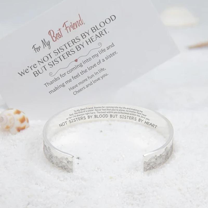 Rustfrit stål Open Sea Wave armbånd