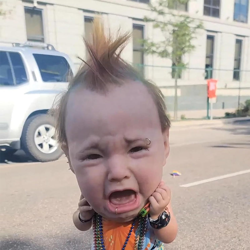 Grædende baby maske