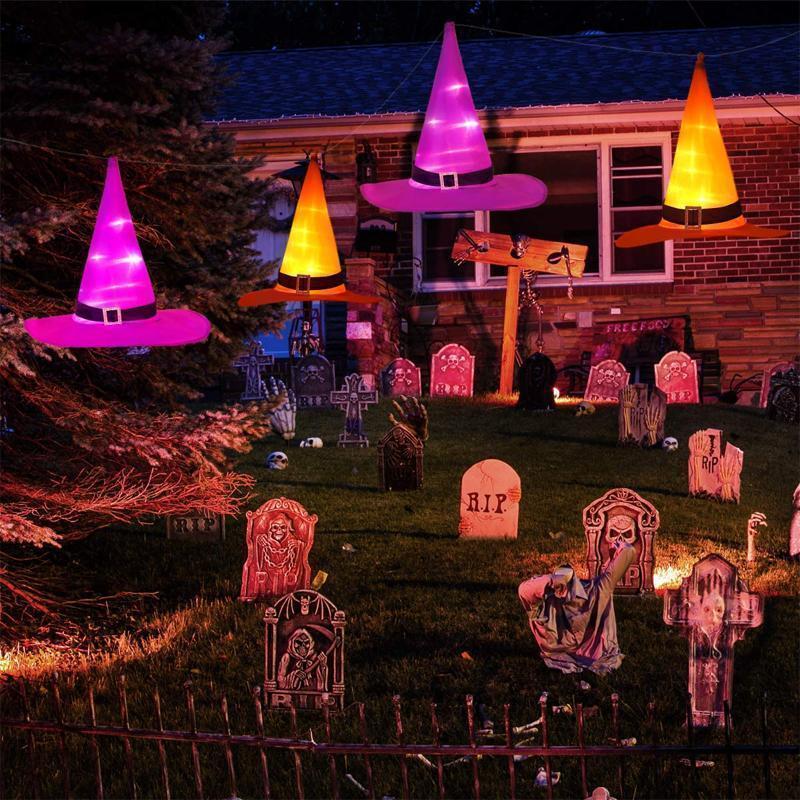 Halloween dekorationer heks hat