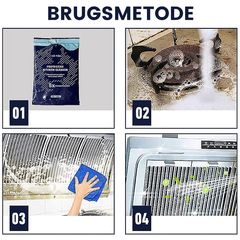 Kraftigt fedtfjernende rengøringsmiddel
