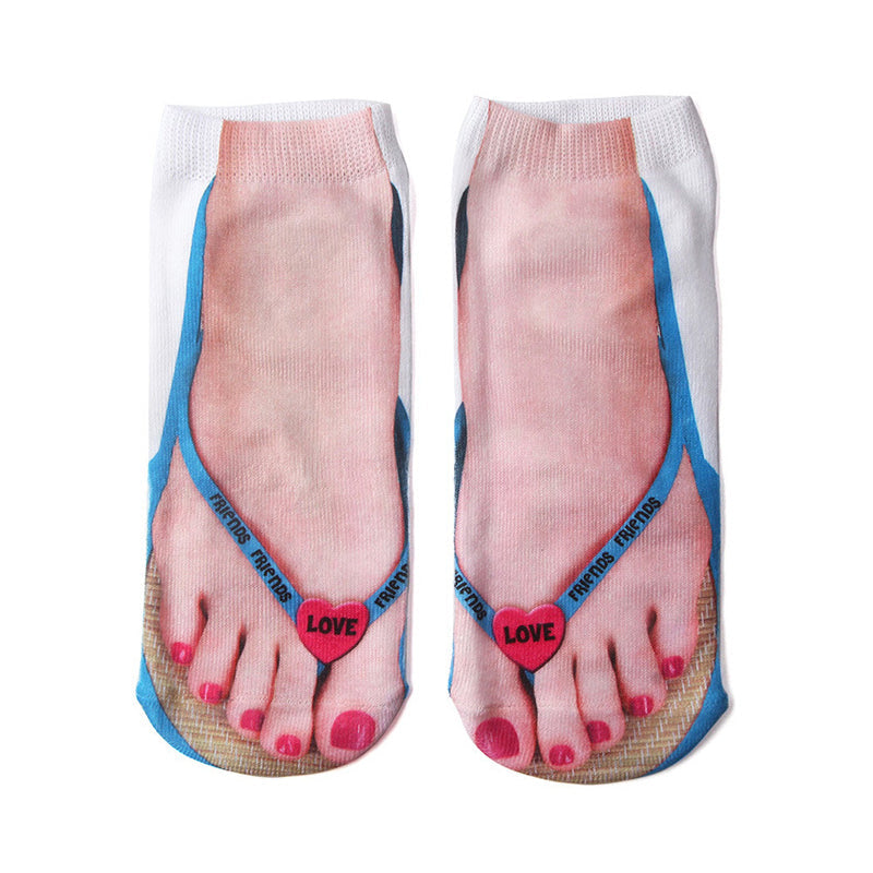 Manicure print sokker