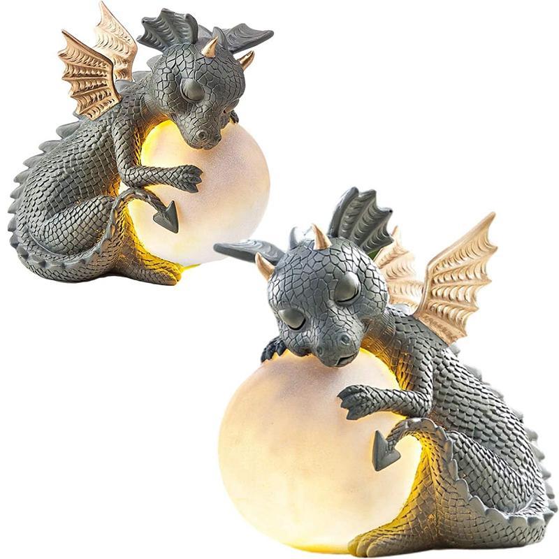 MystiCalls Garden Dragon mediteret statue indsamling