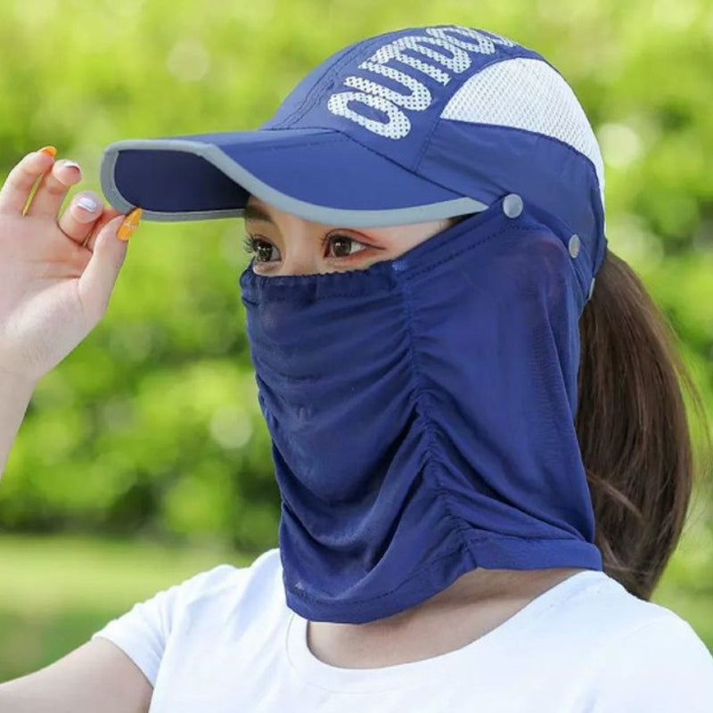 Foldbar solbeskyttelseshat