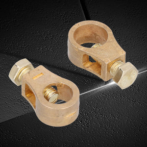 Tilslutningsklips til batterier i rent kobber