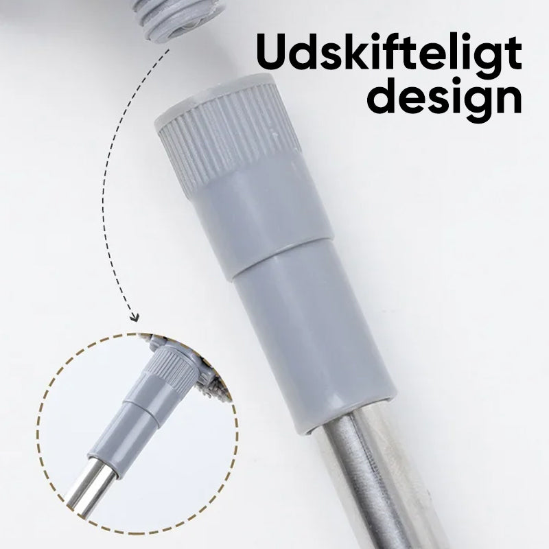 Teleskopisk vaskbar buet mikrofiber støvekost