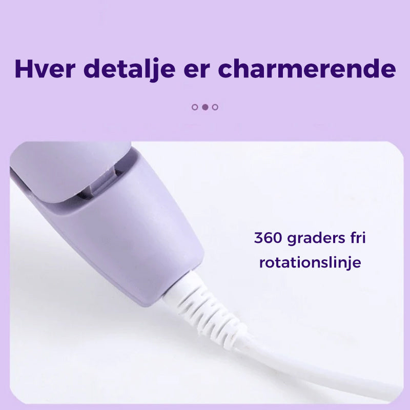 Krøllejern med bølgeformet varmeelement