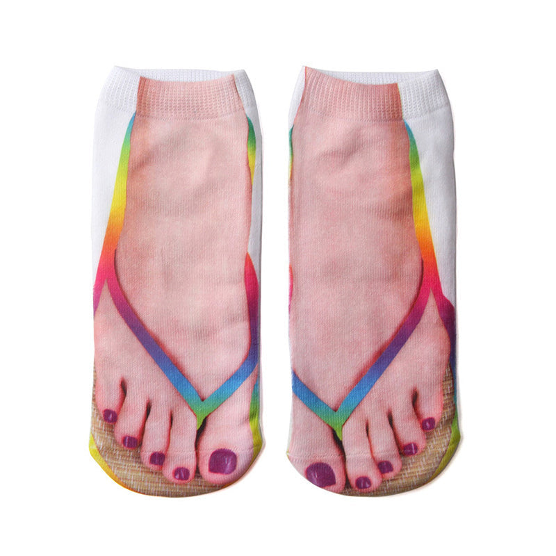 Manicure print sokker