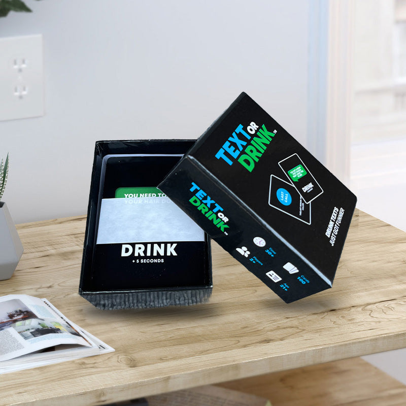 Text or drink - Kort drukspil til fester