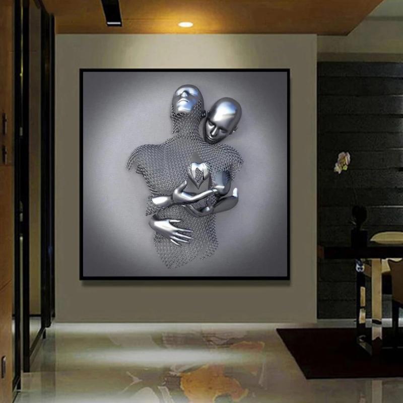 Kærlighed hjerte kunst vægmaleri