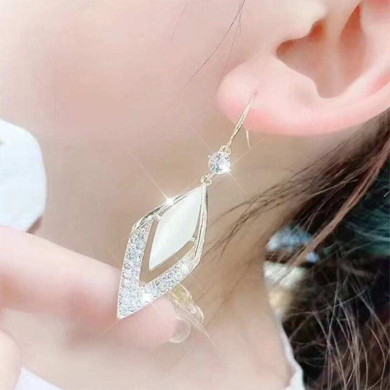Diamant zirkon mode øreringe