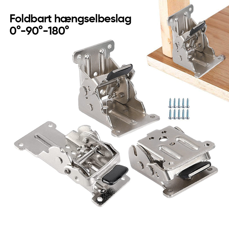 Hængsel til foldbare bordben