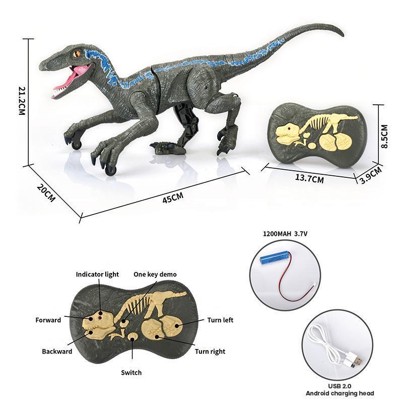 (50% OFF-salg)Gaver til børn🎁Fjernbetjening Dinosaur💥Køb 2 gratis forsendelse