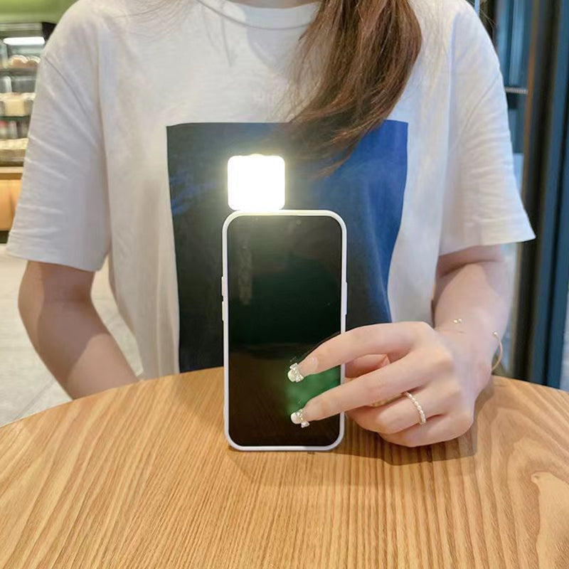iPhone cover with built-in rechargeable light