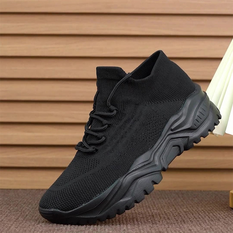 Breathable Flyknit Slip-On Sneakers