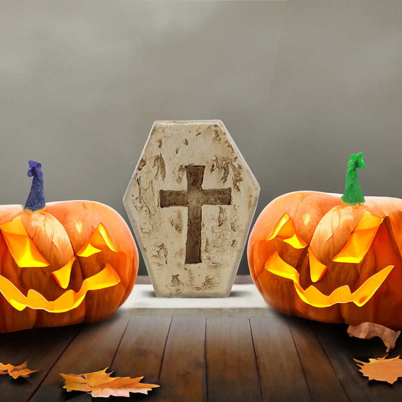 Halloweendekoration | Græskarhoved- eller spøgelsesfigurer