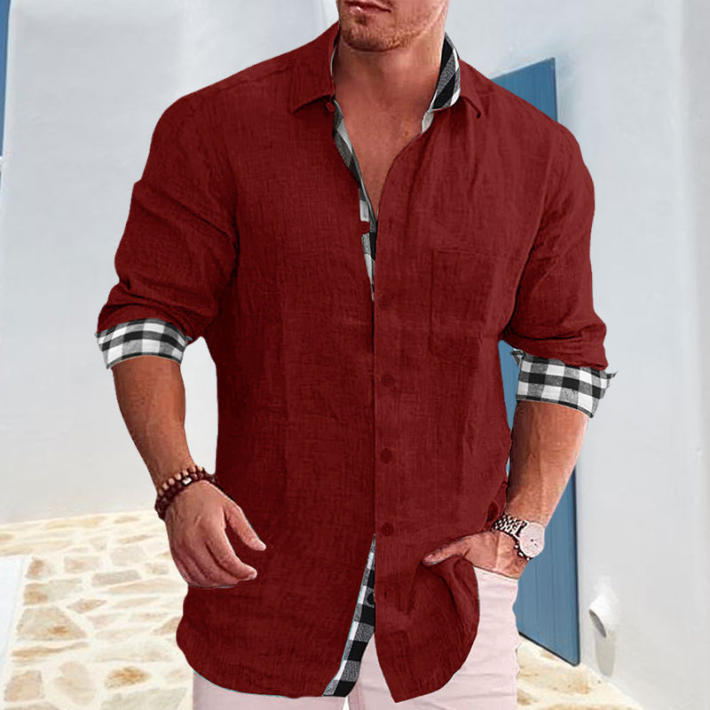 Afslappet Button-up Skjorte (Herre)