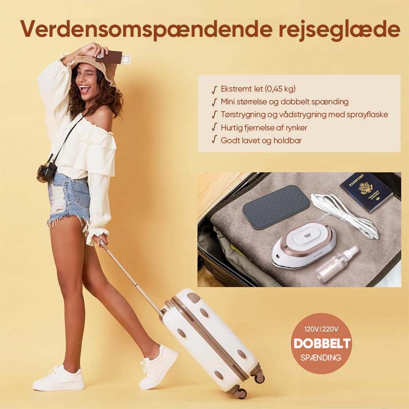 Rejsestrygejern med dobbeltspænding