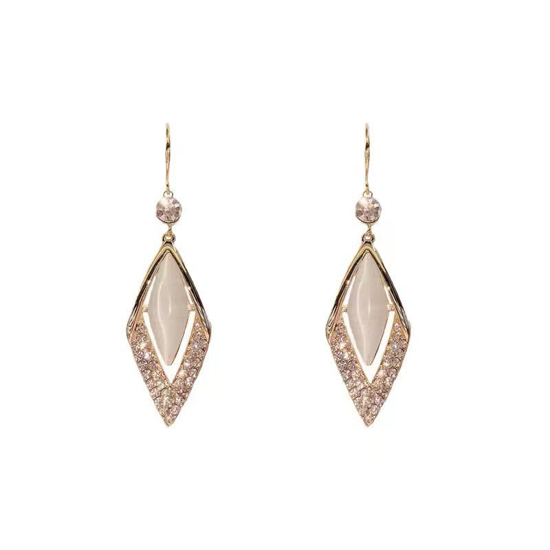 Diamant zirkon mode øreringe
