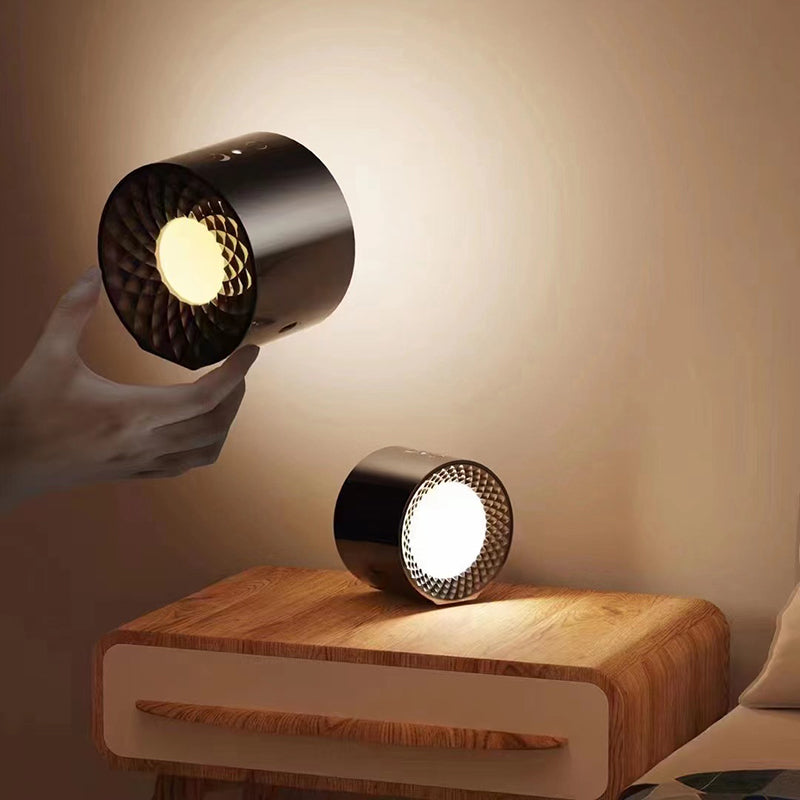 Magnetic charging double head wall lamp with remote control