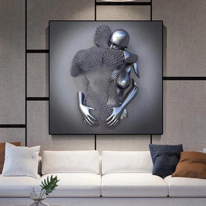 Kærlighed hjerte kunst vægmaleri