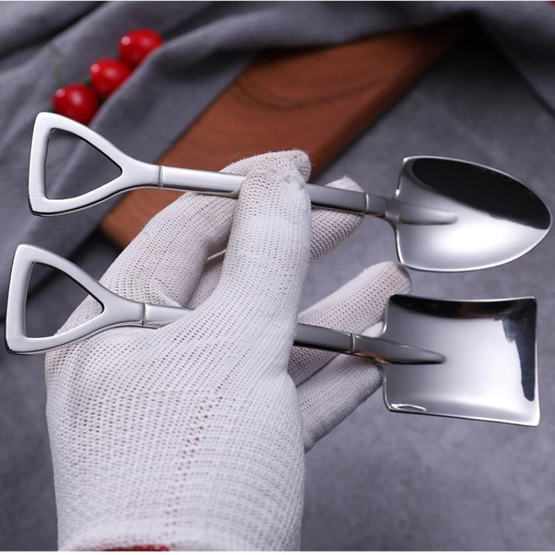 Kreativ Dessert Ice Cream 304 rustfrit stål Spade Spade Spoon