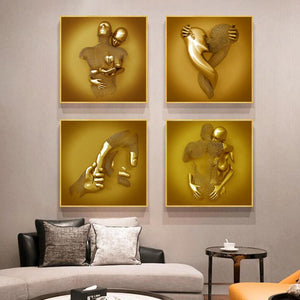 Kærlighed hjerte kunst vægmaleri