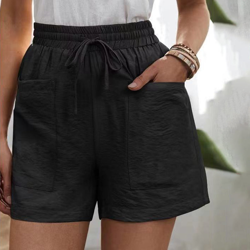 Løse afslappede shorts med to lommer