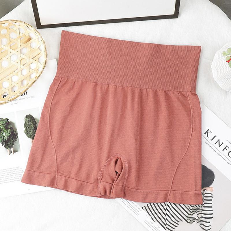 Højtaljede sømløse hoftelift slanke shorts