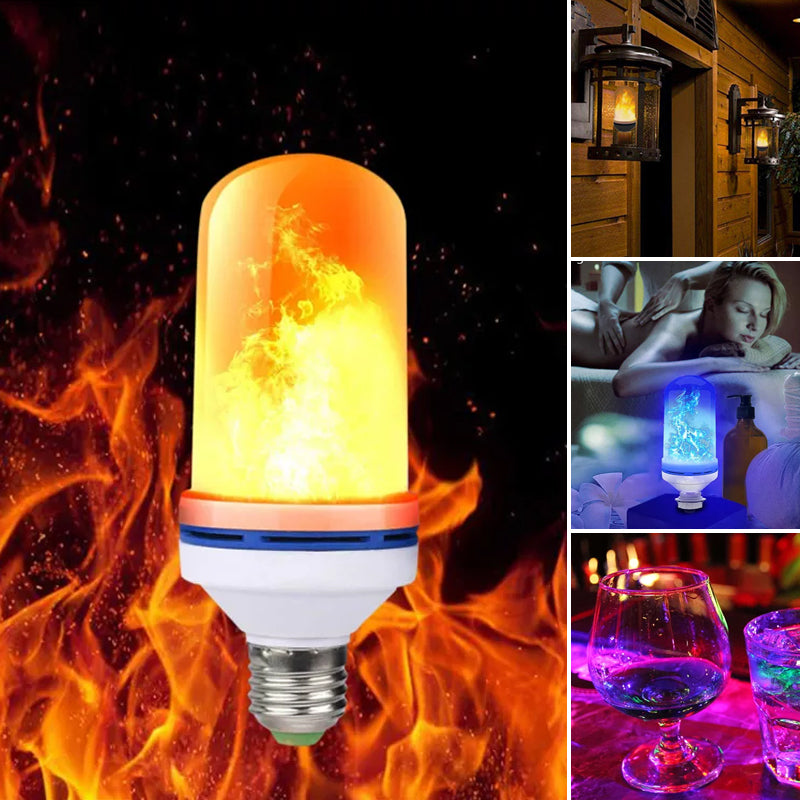 LED flamme pære med tyngdekraftsfølende effekt