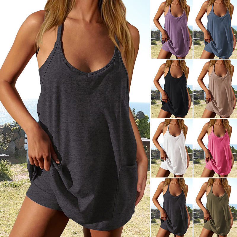 One-piece camisole og shorts (Dame)