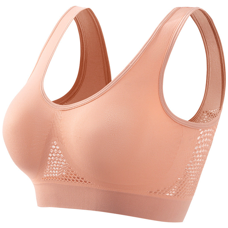 Åndbar sports-bh i mesh