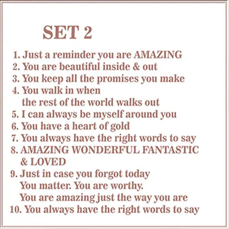 "Reasons Why You Are My Friend" Venskabsgave