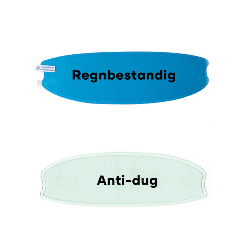 Anti-dug og regntæt visirbelægning