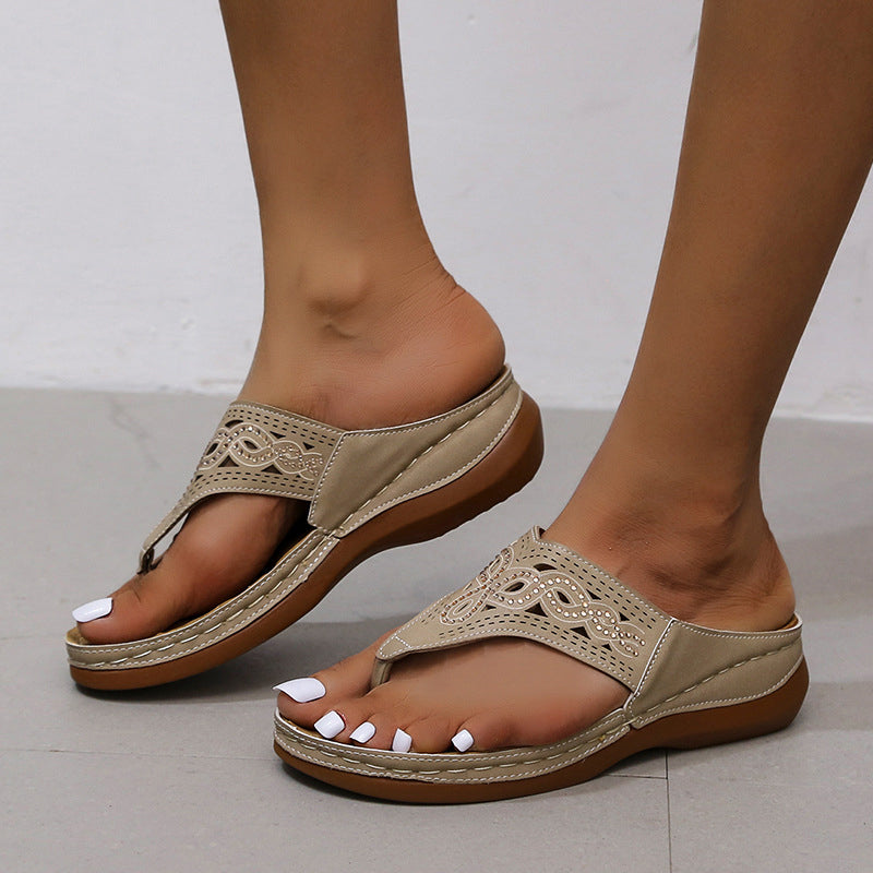 Orthopædiske Flip-Flops med blød bund til massage