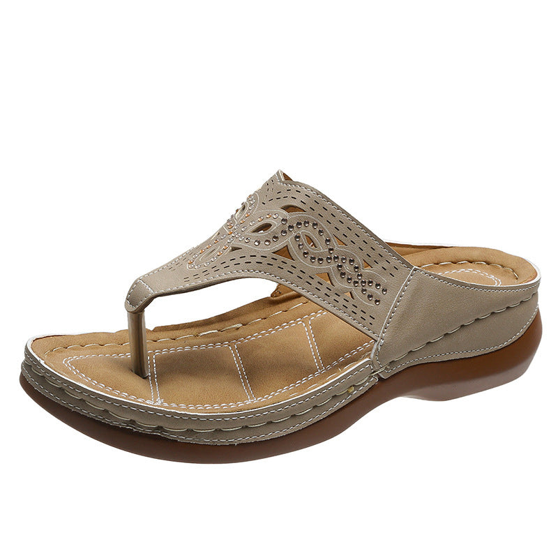 Orthopædiske Flip-Flops med blød bund til massage