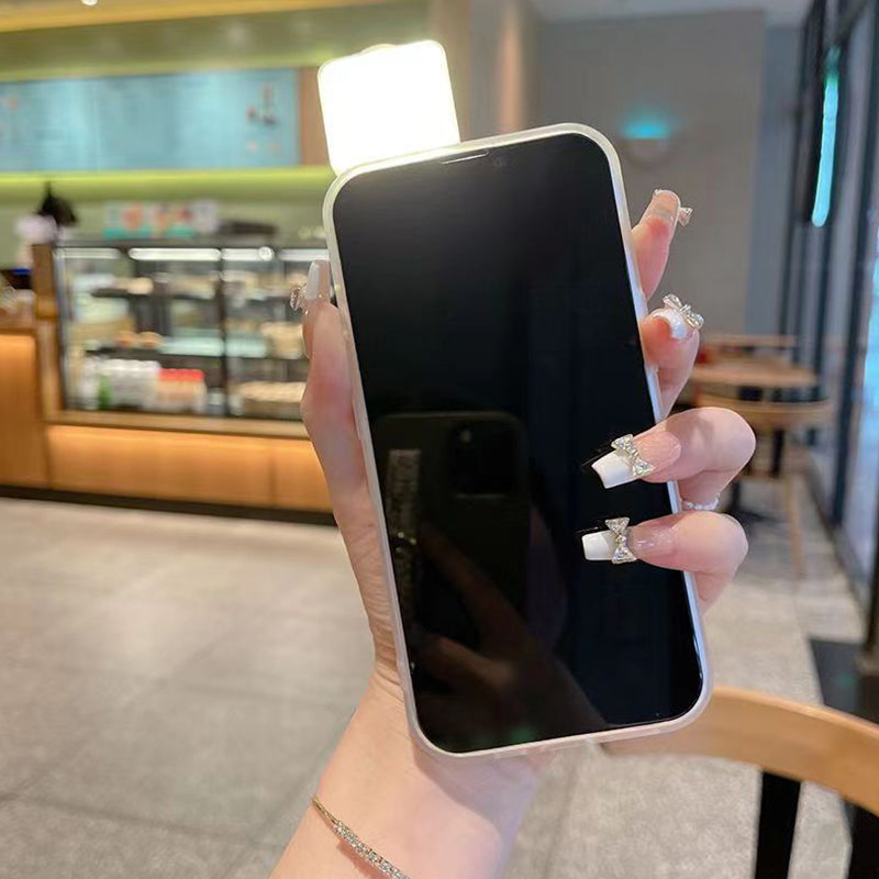 iPhone cover with built-in rechargeable light