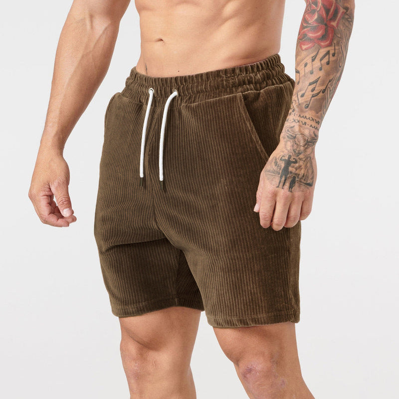 Enkle herreshorts i jernbanefløjl