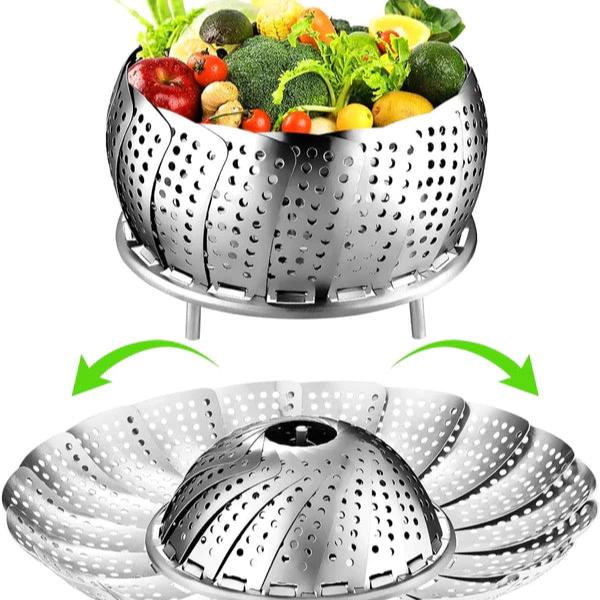 Foldebar dampkoger i rustfrit stål