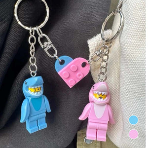 Legopar i hajkostume | Parnøglering