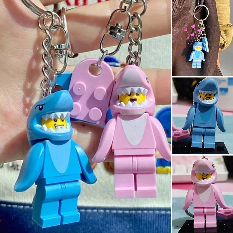 Legopar i hajkostume | Parnøglering