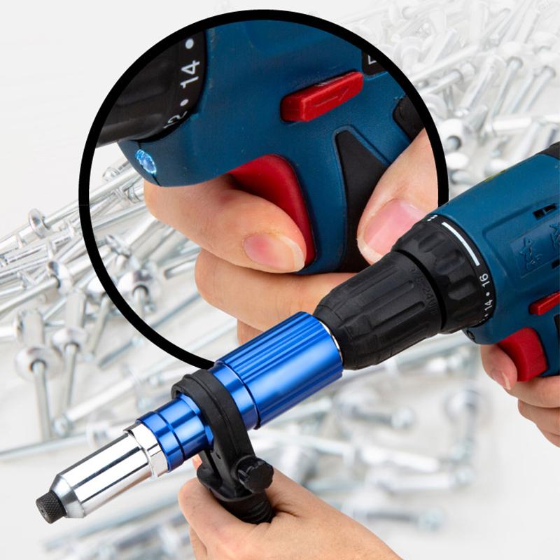 Adapter til boremaskine til nittepistol