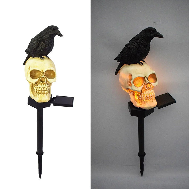Solcelledrevne Kranie & krage Dekorative Halloweenlys