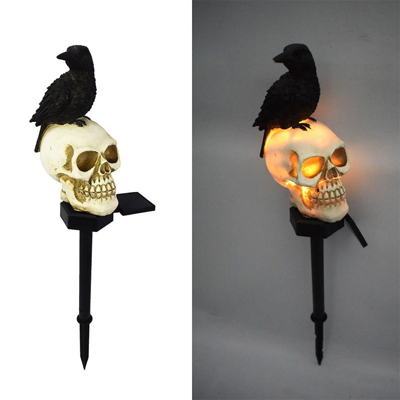 Solcelledrevne Kranie & krage Dekorative Halloweenlys