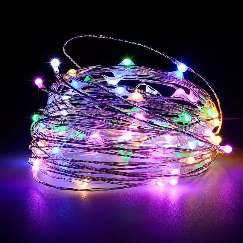 USB fjernbetjent Julelyskæde i kobbertråd