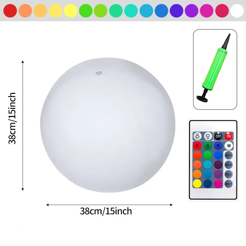 LED strandbold med 16 farver